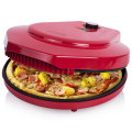 220 В электрическая пицца для домашнего использования 12 дюймов сковорода для пиццы Механическое управление таймером печь для пиццы круглая форма для сковороды